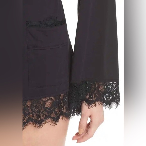 Free People Sweetest Thing Lace Hem Robe Size XSmall - Picture 3 of 5